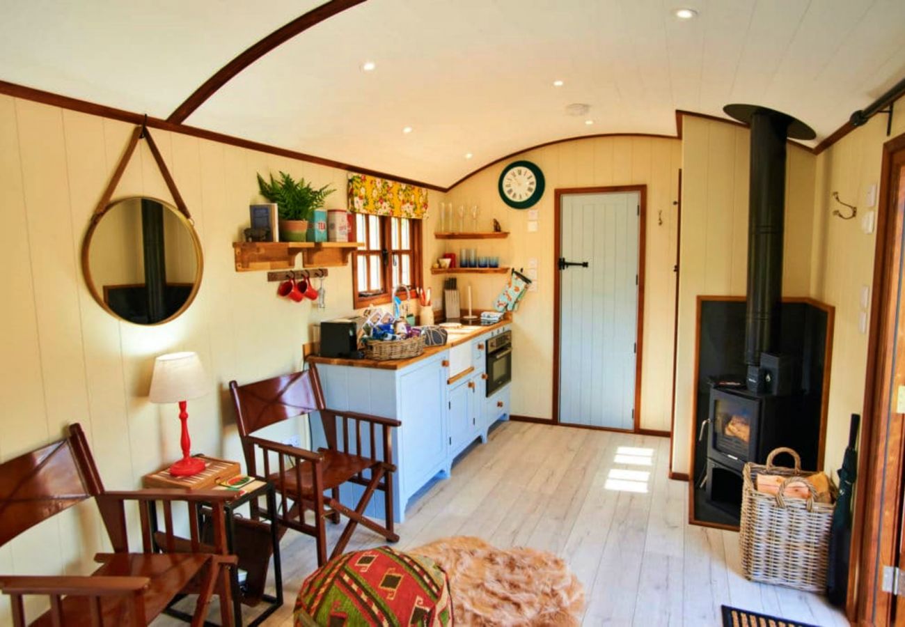 Chalet in Dittisham - Willow Luxury Shepherds Lodge